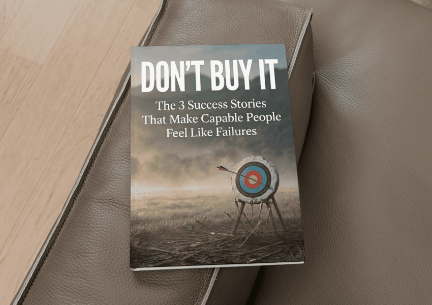 Book cover Don't Buy It The 3 Success stories that make capable people feel like failures